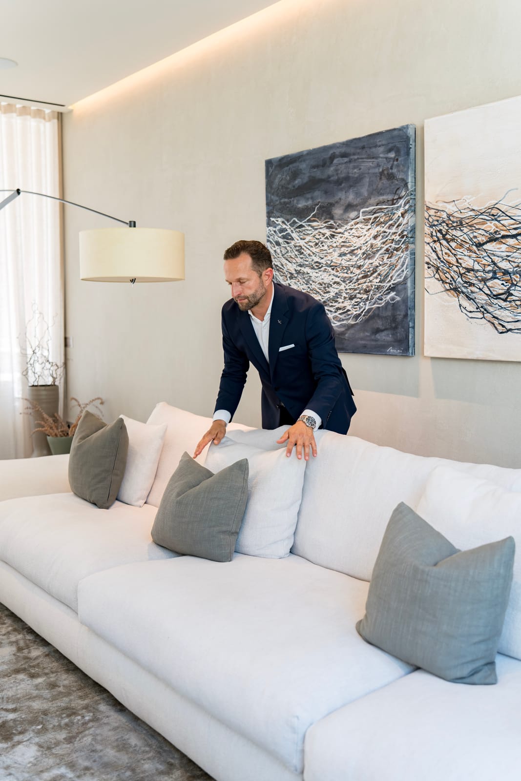Training to become a butler in a luxury residence